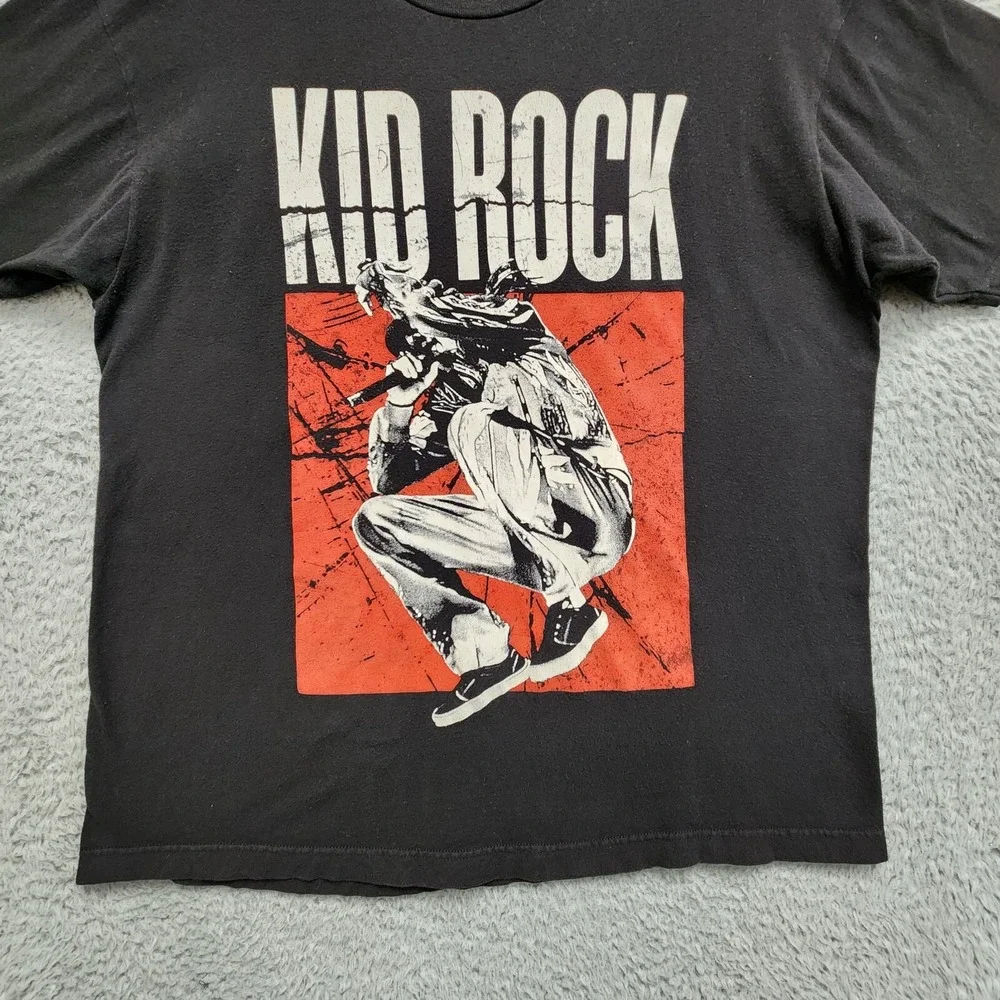Kid Rock American Rock 'N Roll Tour 2018 Shirt sz XL (Fits as Large) Black READ‎